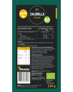 Hanoju Chlorella Pulver Bio, 250g 