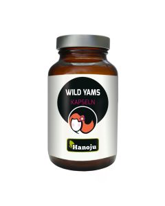 Hanoju Wild Yams Wurzel Extrakt Kapseln 500mg, 90 Stk.