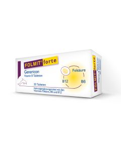 FOLMIT® forte Genericon Vitamin B Tabletten, 30 Stk.