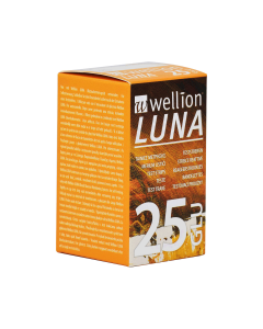 Wellion LUNA Teststreifen GLU - für Blutzuckermessung, 25 Stk.