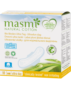 Masmi Organic Care - Bio Monatsbinden Ultra Tag, 10 Stk.