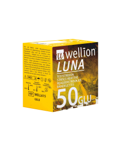 Wellion LUNA Teststreifen GLU - für Blutzuckermessung, 50 Stk.