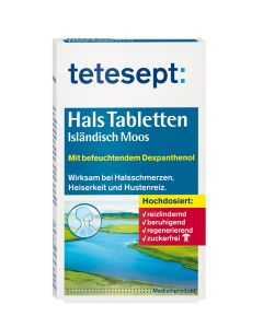 TETESEPT                      HALS PASTILLEN ZUCKERFREI   ISLAENDISCH MOOS, 20 Stück