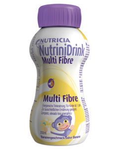 NutriniDrink Multi Fibre 200ml - Banane, 24 Stück