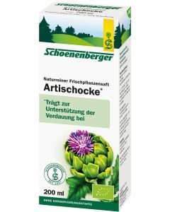 Schoenenberger Bio-Frischpflanzensaft Artischocke, 200ml