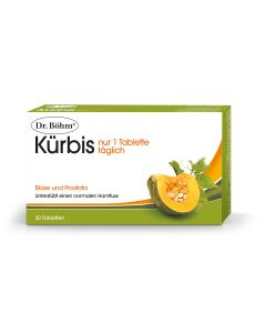 Dr. Böhm Kürbis nur 1 Tablette täglich, 30 Stk.