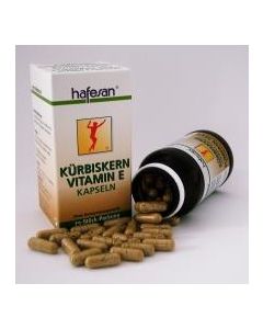 Hafesan Kürbiskern Kapseln + Vitamin E, 75 Stück