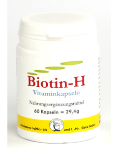 BIOTIN                        KAPSELN                     H VIT CANEA, 60 Stück