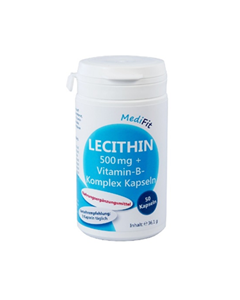 Lecithin 500 mg + Vitamin-B-Komplex Kapseln, 50 Stück