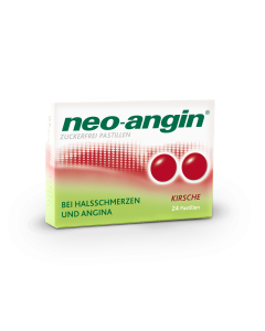 neo-angin® Kirsche zuckerfrei Pastillen, 24 Stk.