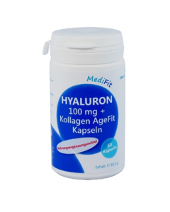 Hyaluron 100 mg + Kollagen AgeFit Kapseln, 60 Stück