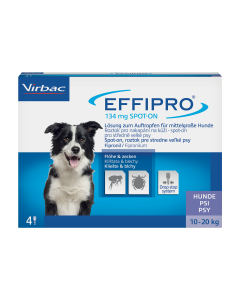 Effipro 134mg Lösung zum Auftropfen für mittelgroße Hunde, 4 Stk.