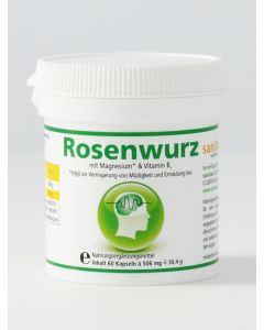 Rosenwurz Kapseln mit Magnesium und Vitamin B1 60 Stück, 60 Stk.