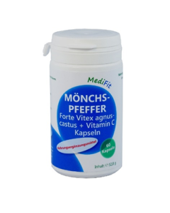 Mönchspfeffer Forte Vitex agnus-castus + Vitamin C Kapseln, 60 Stück