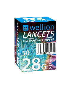 Wellion 28G Lanzetten, 50 Stk.