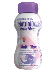 NutriniDrink Multi Fibre 200ml - Erdbeere, 24 Stück