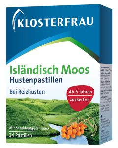 Klosterfrau Isländisches Moos Lutschtabletten, 24 Stück