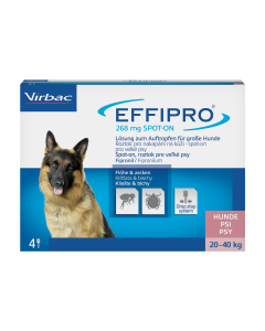 Effipro 268mg Lösung zum Auftropfen für große Hunde, 4 Stk.