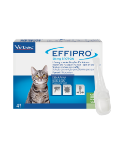 Effipro 50mg Lösung zum Auftropfen für Katzen, 4 Stk.