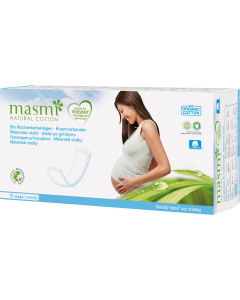 Masmi Organic Care - Bio Wöchnerinnen Vorlagen / Bio Wochenbetteinlagen, 10 Stk.