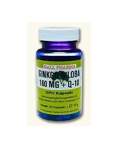 GPH Ginkgo Biloba 160mg + Q10 Kapseln, 30 Stück