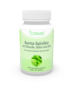 Floramed Burma-Spirulina mit Chlorella, Selen und Zink, 180 Stk.