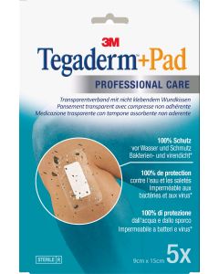 3M Tegaderm + Pad 9 x 15 cm, 5 Stk.