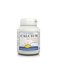 Dr. Grubers Calcium Chelat plus Vitamin D Tabletten, 90 Stück