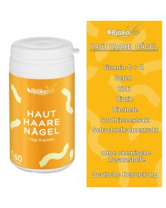 BjökoVit Haut Haare Nägel Kapseln vegan, 60 Stk.