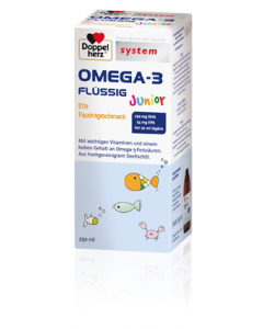 OMEGA                         -3 FLUESSIG JUNIOR             DOPPELHERZ SYSTEM, 250ml