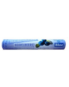 Bloc Traubenzucker Rolle  Heidelbeere, 42g