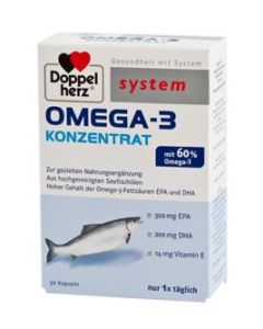 Doppelherz Omega-3 Konzentrat, 30 Stück