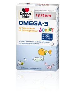 OMEGA                         -3 TABS JUNIOR                 DOPPELHERZ SYSTEM, 60 Stück