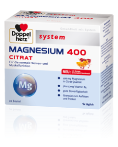 Doppelherz Magnesium 400 Citrat, 20 Stück