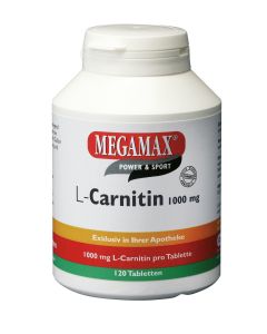 L-CARNITIN                    TABL                        1000MG MEGAMAX, 120 Stück